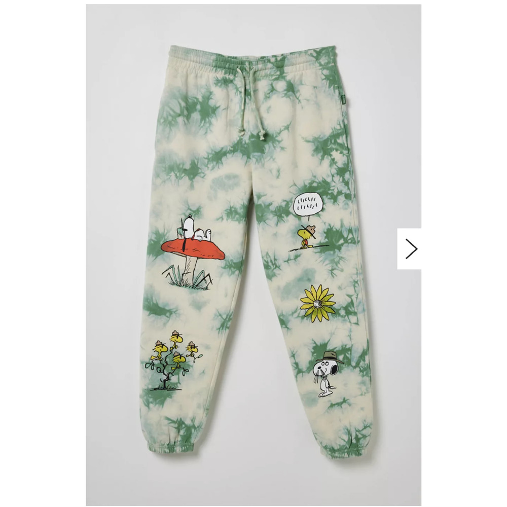 Urban Outfitters Parks Project X Peanuts Tie-Dye Sweatpants Medium
